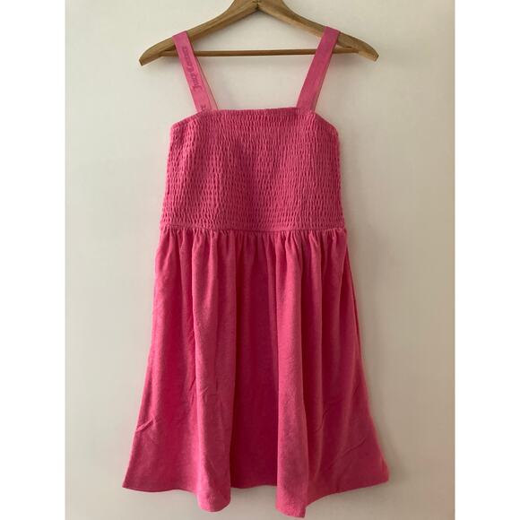 NWT Kids Juicy Couture Pink Terry Cloth Dress Sz XL - Picture 9 of 9